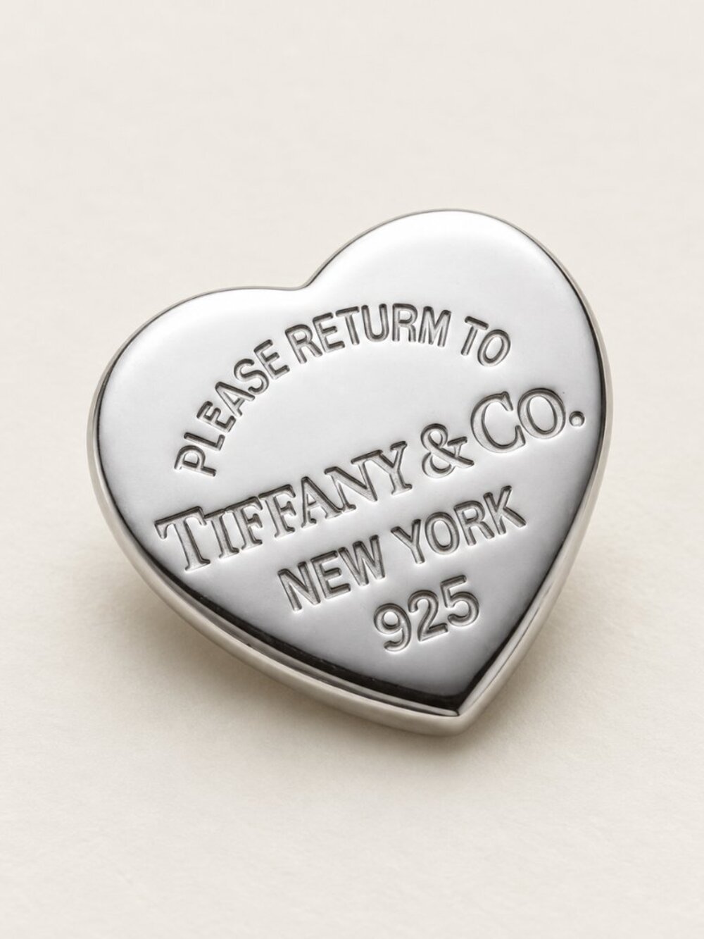.Tiffany & Co. Sterling Silver 925 Return 1 To Heart Stud Earring
